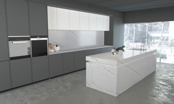 Montpellier Blanco Quartz countertop