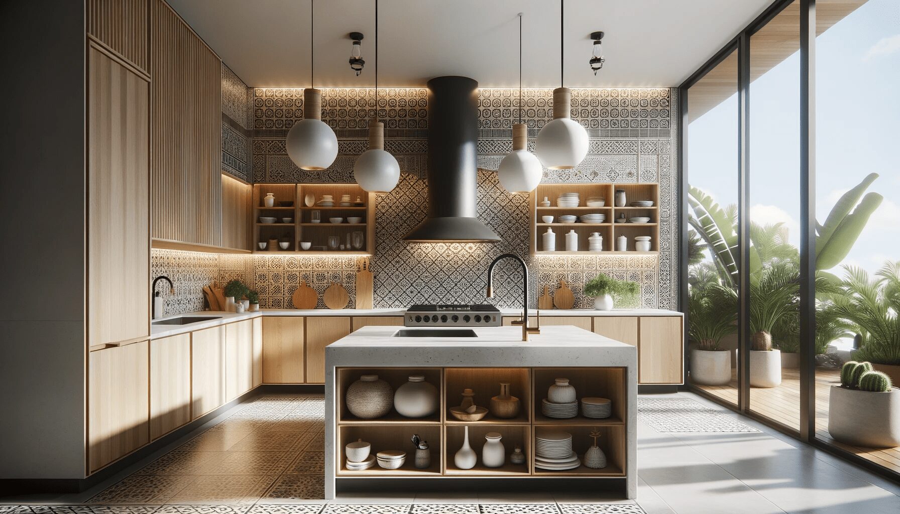 Moroccan Tile Backsplash Design