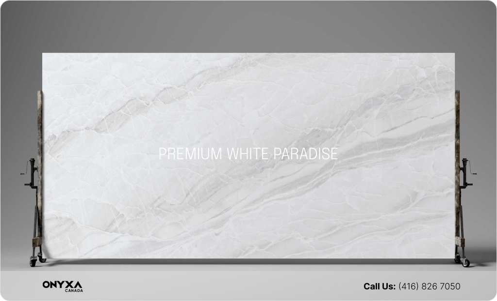 The Ultimate Guide to Porcelain Slab Countertops 3 Porcelain slabs countertops PREMIUM WHITE PARADISE 2 min