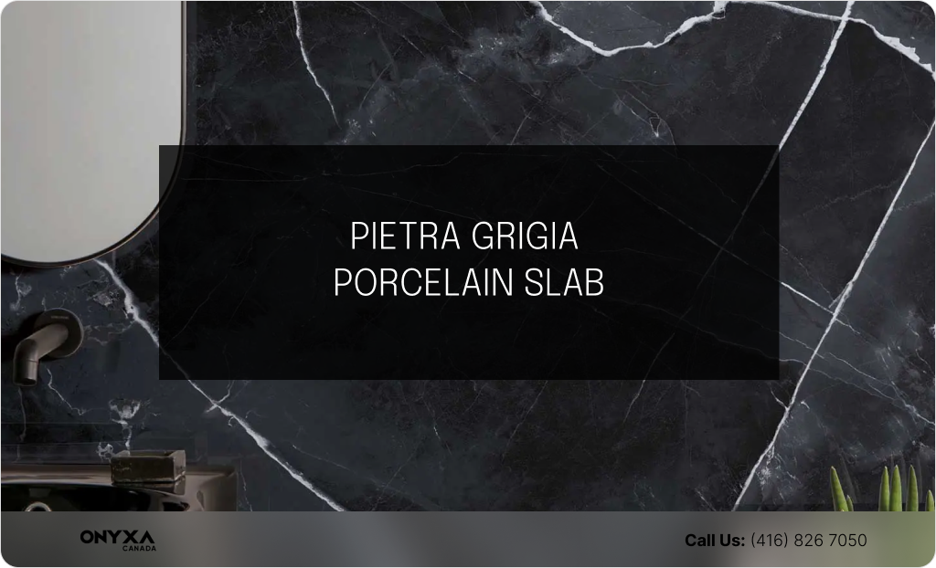 PREMIUM CALACATTA BLACK PORCELAIN SLAB